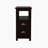 End Table Narrow Nightstand With Two Drawers And Open Shelf