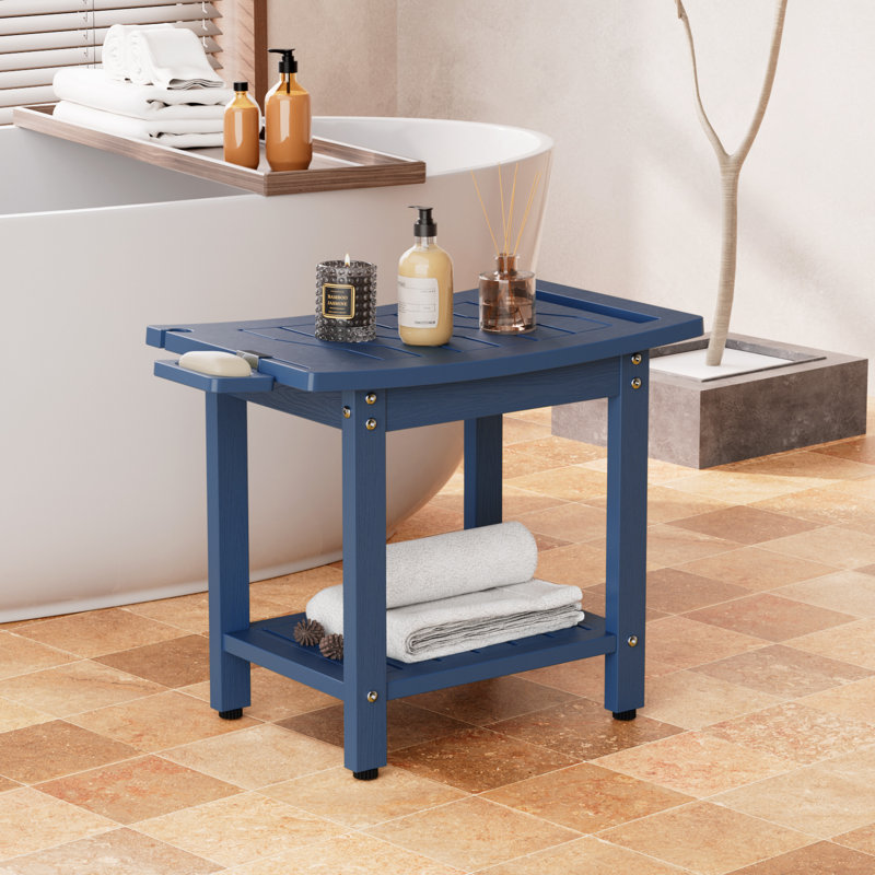 Banc de douche H 20,6 po HiPS, Marine