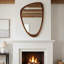 Miroir décoratif 24 "x 36" en bois massif irrégulier, pour chambre à coucher, salle de bain, salon, entrée-856875400