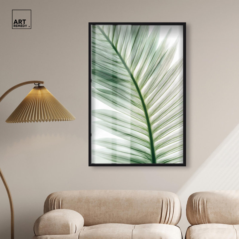 Forêt, filigrane I, boîte aux ombres, art mural côtier par Art Remedy, cadre noir, 31 x 46, 46" H x 31" W, Black Frame