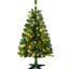 Arbre de Noël artificiel 100 lumières à DEL colorées de 4 pi avec 208 décorations de branches et aspect moelleux