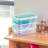 Sterilite Stack and Carry 3 Layer Handle Box, Tray, Small Storage Latch Lid Container to Organize