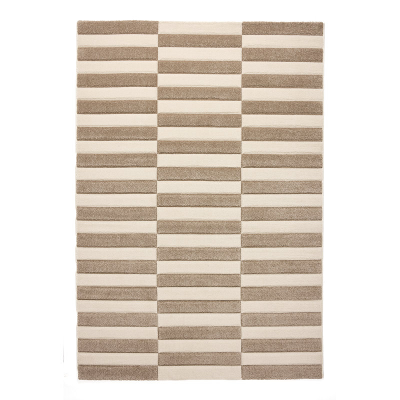 Geometric Machine Made 100% Polypropylene Area Rug, Rectangle 200 x 290 cm