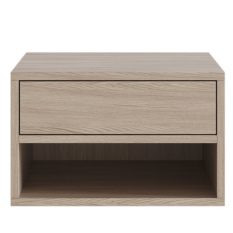Osaka 70cm W Solid + Manufactured Wood Bedside Table