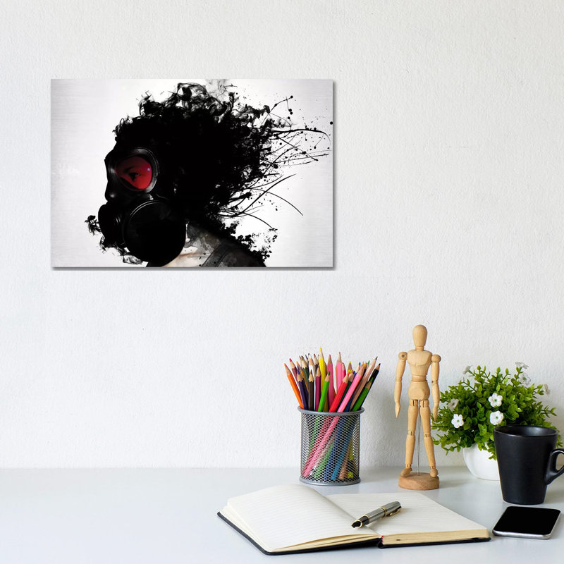 Ghost Warrior by Nicklas Gustafsson - Wrapped Canvas Painting, 20.32 cm H x 30.48 cm W