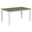 Ensemble de table de salle à manger de style rustique 6 pièces avec 4 chaises rembourrées et un banc