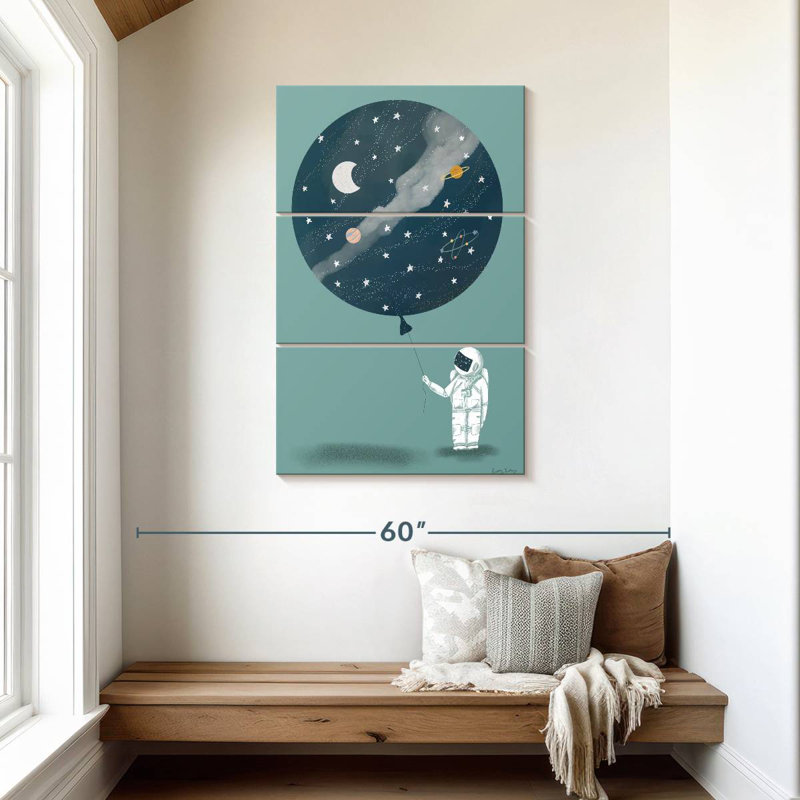 Ashelle astronaute ballon, H 45 po x l 28 po