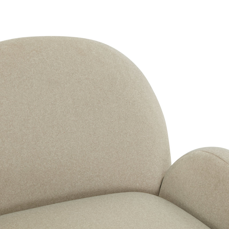 Chaise d'appoint Paolini, Brun clair