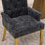Chaise de salle à manger rembourrée Lumira Farmhouse avec dossier-135411800