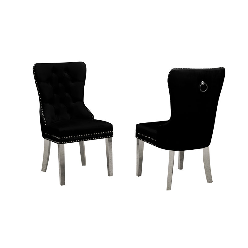 Chaise d'appoint Jaunna, Noir, noir, noir, noir