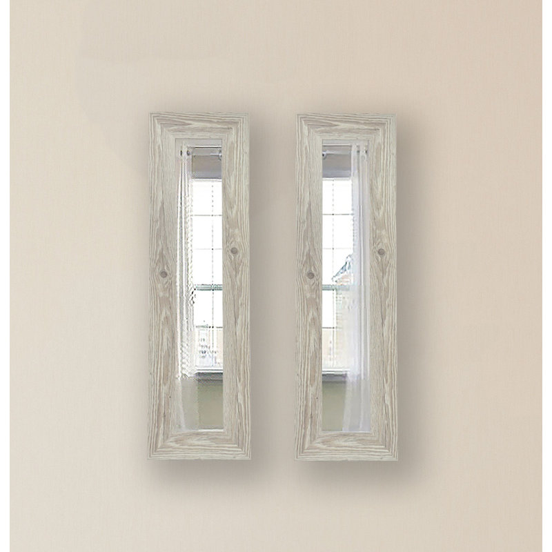 Ensemble de 2 miroirs rustiques Pierpont, H 25,5 po x l 9,5 po