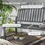 Banc de jardin élégant avec siège large et structure en aluminium durable pour la terrasse, le porche ou le balcon-1665884859