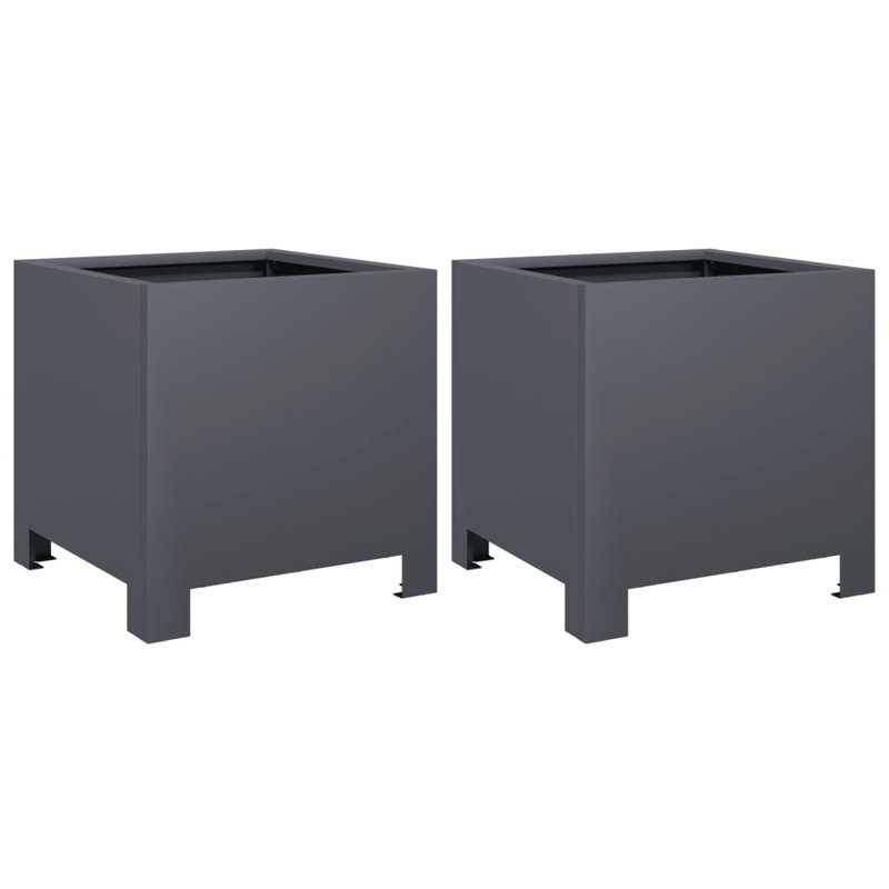 Planter Box, 30cm H x 30cm W x 30cm D, Anthracite
