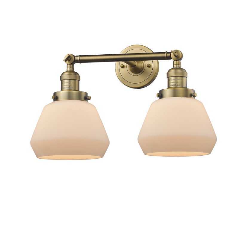 Éclairage pour salle de bain à intensité variable 2 lumières Chill, Plaqué couleur fumée, Ampoule DEL 6 watts Vinage