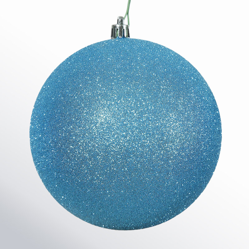 Ornement boule des Fêtes, Turquoise, 12, H 3 po x l 3 po x P 3 po
