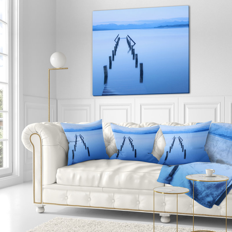 Coussin décoratif à parcours en bois seascape, 16 po x 1 po, Coussin décoratif