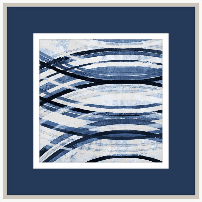 Reproduction d’art sur papier concentrique Indigo I-photo