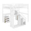 Lit mezzanine double avec deux tiroirs-1028209219