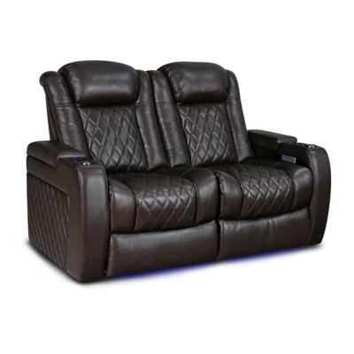 Valencia Upholstered Home Theater Seating with Cup Holder