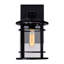 Lanterne murale d'extérieur 1 lumière pour terrasse, patio et cour arrière Riggio