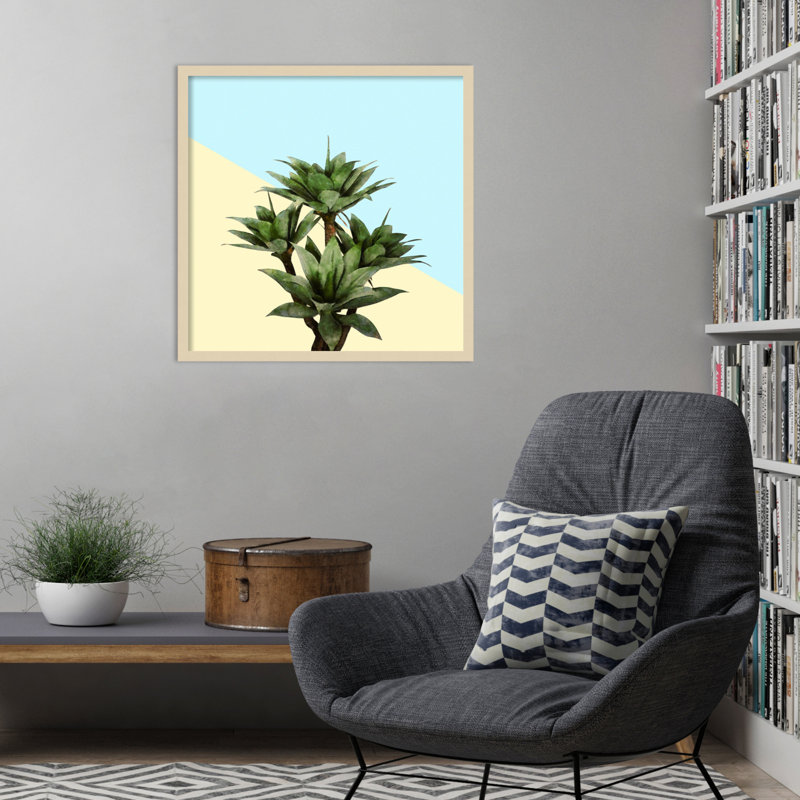 «Agave 02» par Lafe Wood, reproduction d'art encadrée, H 25 po x l 25 po