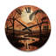 Horloge murale en bois massif Neco-944519285