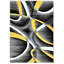 Tapis abstrait gris / jaune Mccampbell-28997922
