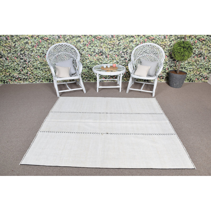 Tapis antique en chanvre turc Boho