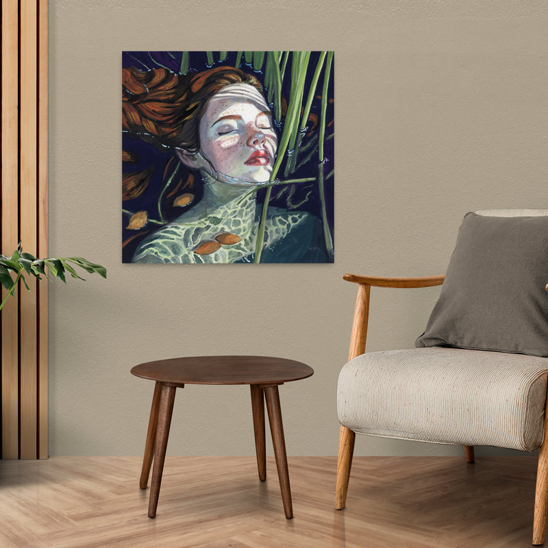 Swimming In The Reeds Contemporary Art, 24" H x 24" W
