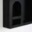 Colesen Modern Wall Shelf, Solid Wood, 10.2 x 15.7 x 2.4 Inches | 100% Solid Wood Construction in Sleek Black | Multiple Shelves for Storage & Display | Easy Wall-Mount Design, Perfect for Home or Office Decor