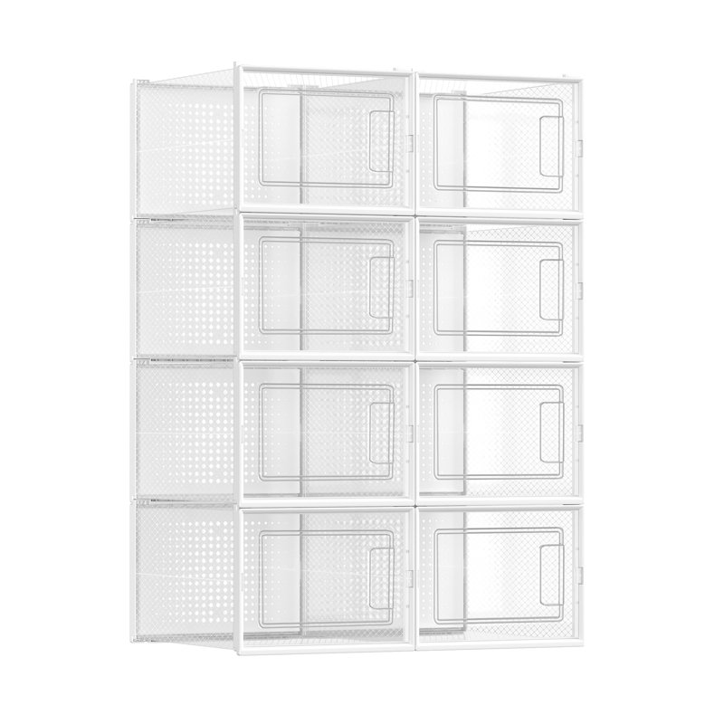 8 Pair Stackable Shoe Storage Box