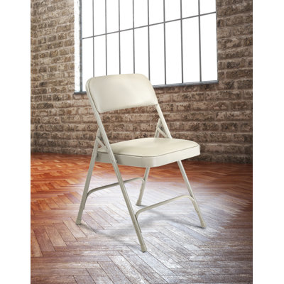 NPS 1200 Series Premium Vinyl Upholstered Double Hinge Folding 8 Pack
