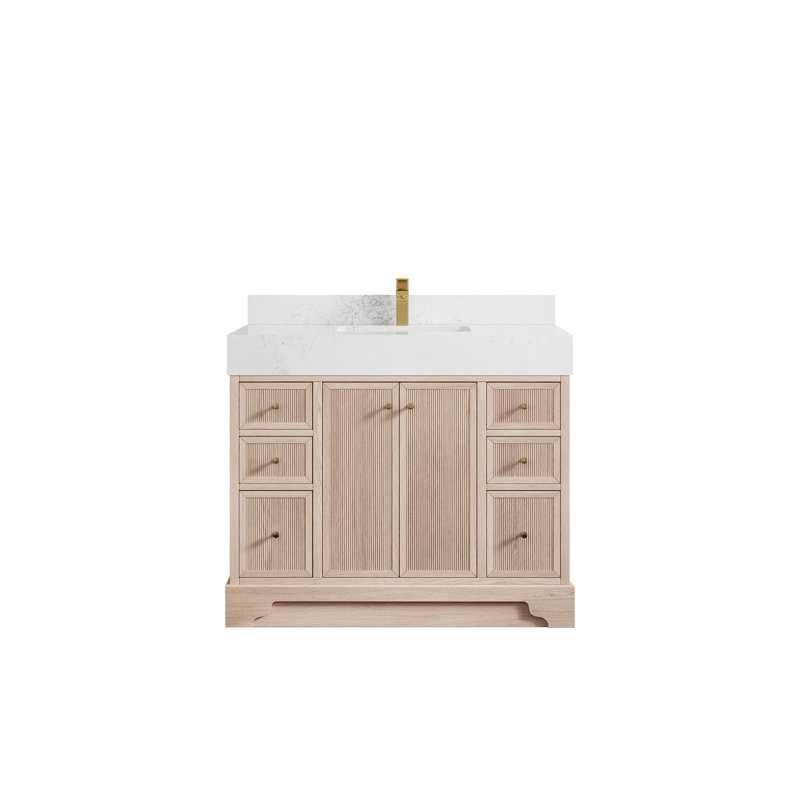 Ensemble de meuble-lavabo simple 42 po Akem, Empira blanc