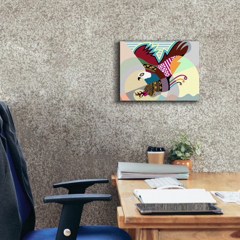 'The Eagle' by Lanre Adefioye, Canvas Wall Art, 12" H x 16" W x 0.75" D