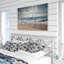 Ensemble de housse de couette botanique bleu et beige Payfull-1484285166