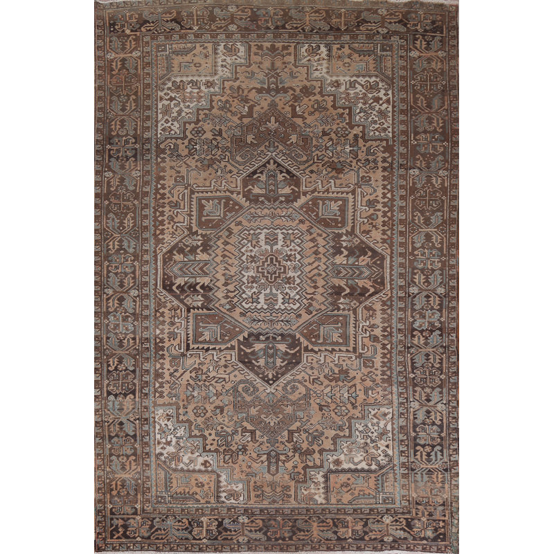 Tapis géométrique rétro 8 x 12