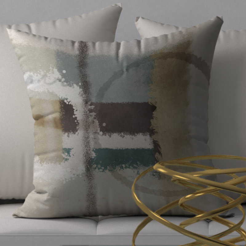  Housse et insert de coussin carré doux Lingering, 18" x 18"