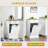 Kitchen Tilt Out Trash Bin Cabinet (White)