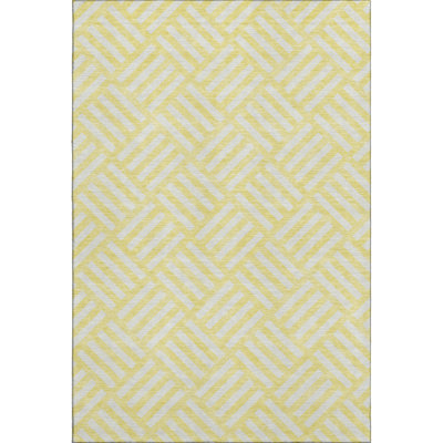Premium Machine Washable Cerrito Yellow Rug