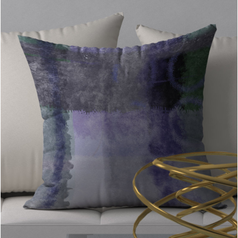 Housse de coussin décorative carrée inestimable et d’une touche inégalée, 18" x 18"