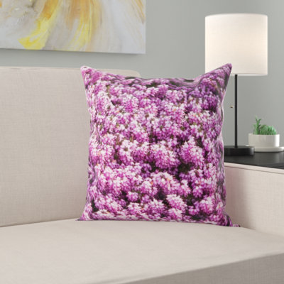 Housse de coussin carré rose et insert