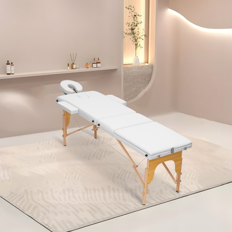 Table de massage pliable Loleatha, Blanc