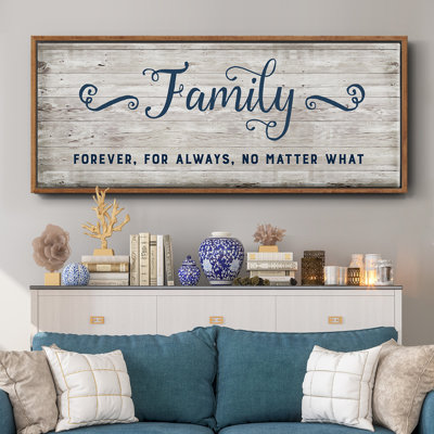 Family Forever- Framed Canvas