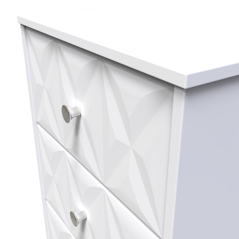 San Jose Bedside Table, White Matt