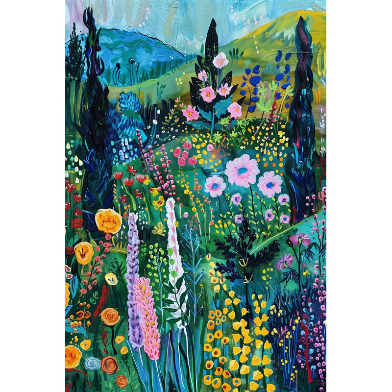 Art mural sur toile tendue Verdant, H 48 po x l 36 po x P 1,5 po