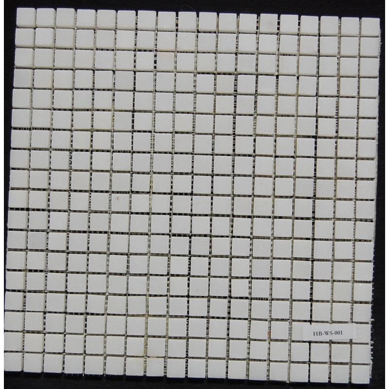 0.62" x 0.62" Marble Grid Mosaic Wall & Floor Tile