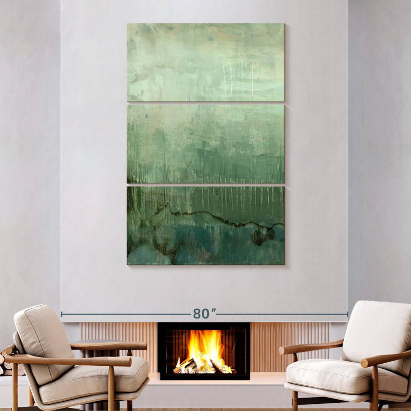 Emerald Sky I, 74" H x 48" W