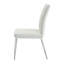 Chaise d'appoint rembourrée beige et chrome Antwaun
