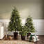Arbre de Noël artificiel 3 pièces avec bases en pot