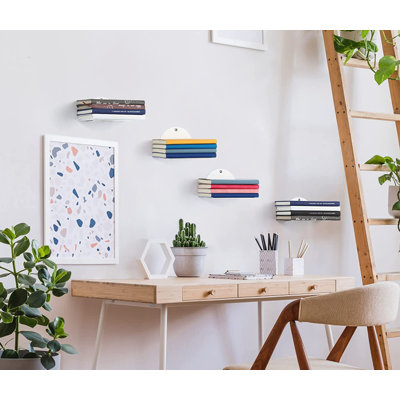 Ellord 4 Piece Metal Floating Shelf